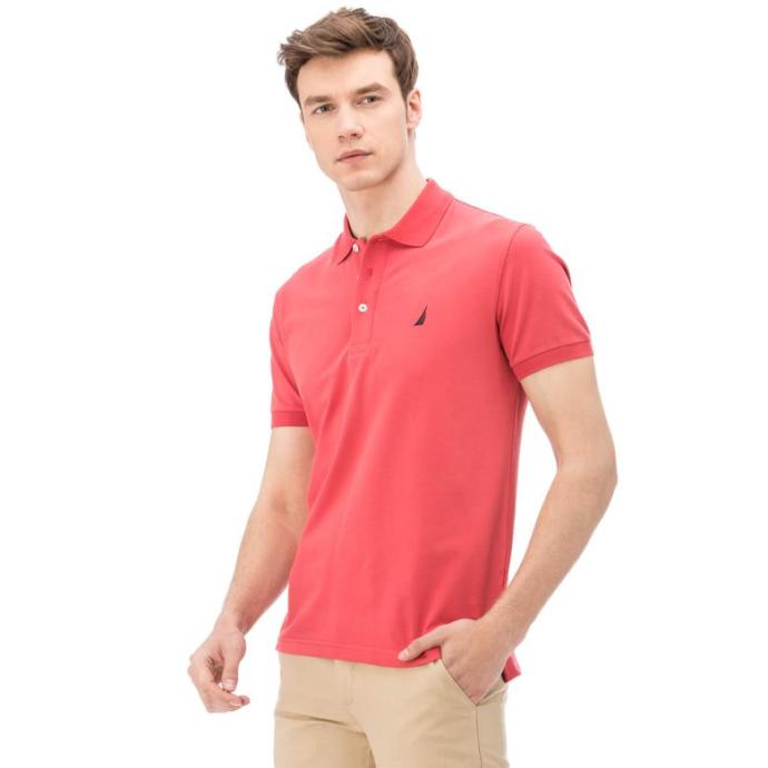 Nautica Erkek Kırmızı Kısa Kollu Slim Fit Polo