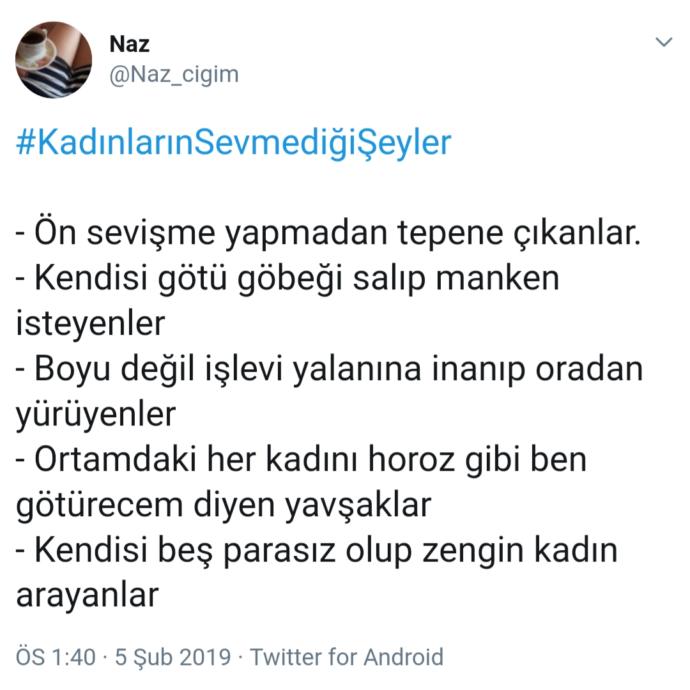 Kadınlar Ne İster? 14  Şubat  Yaklaşırken Twitter Aleminin Tüyolarıyla #kadınlarınsevmediğişeyler