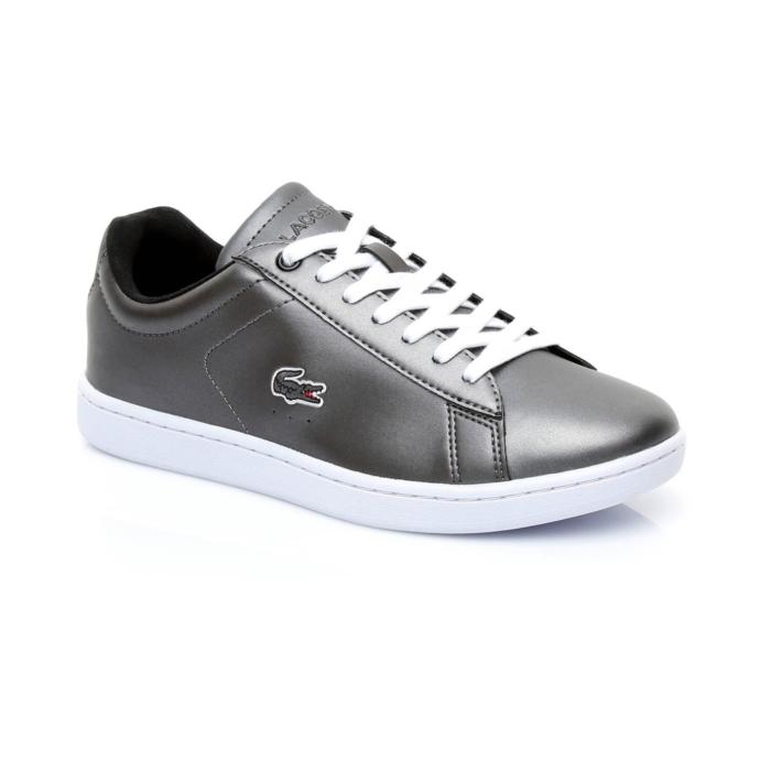 Lacoste Carnaby Evo Kadın Parlak Siyah Sneaker