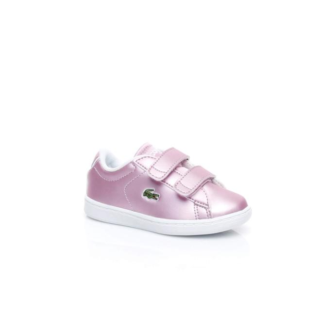 Lacoste parlak pembe sneaker