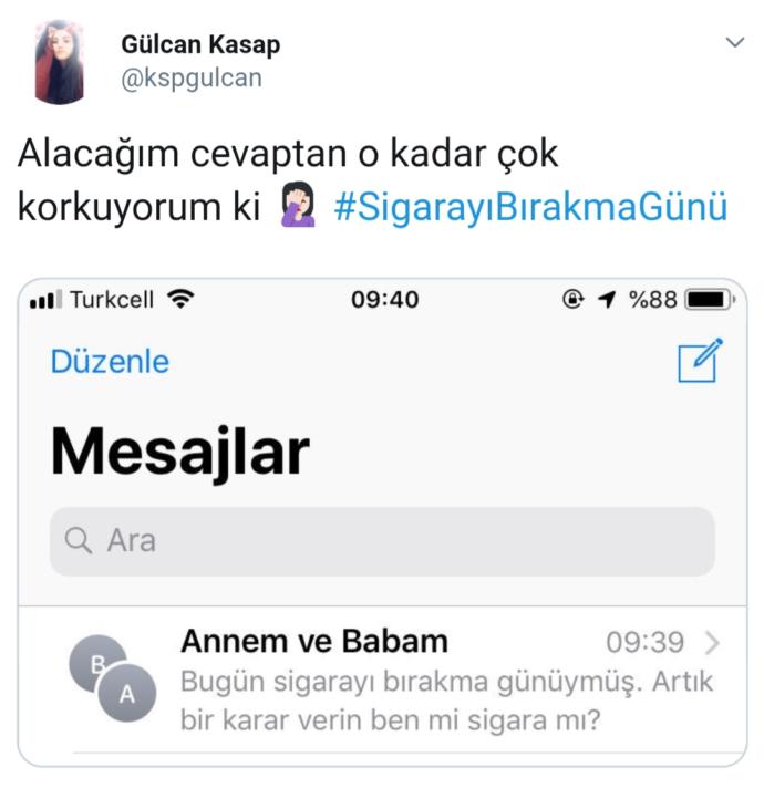 Kibriti Umuda Çak, Sigaraya Değil: Twitter'da #SigarayıBırakmaGünü