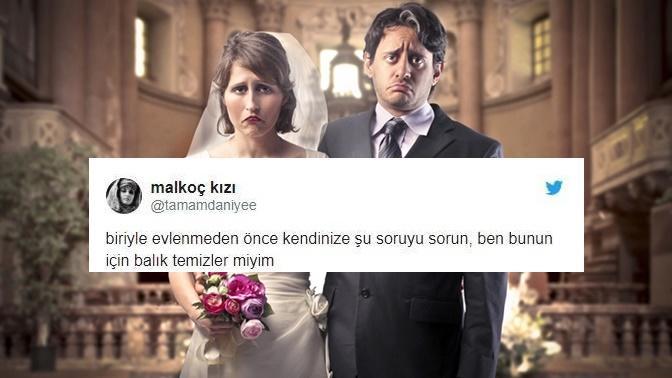 "Biriyle Evlenmeden Önce Kendinize Şu Soruyu Sorun" Etiketi Altında Atılmış Bomba Tweetler! 