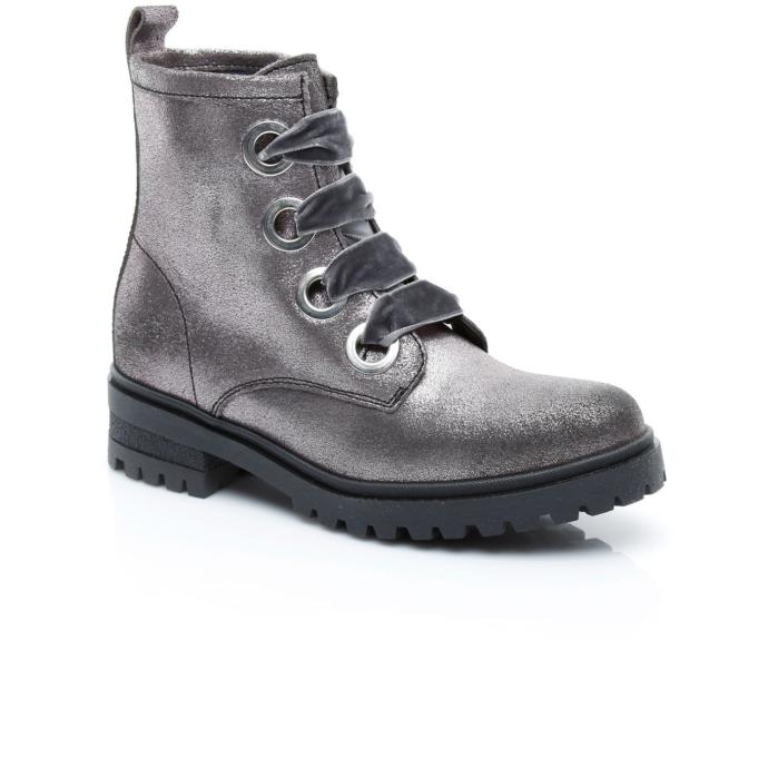Tommy Hilfiger Metallic Cleated Kadın Gümüş Bot