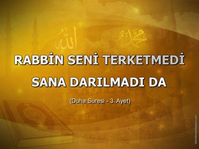 Duha suresi 3 ayet