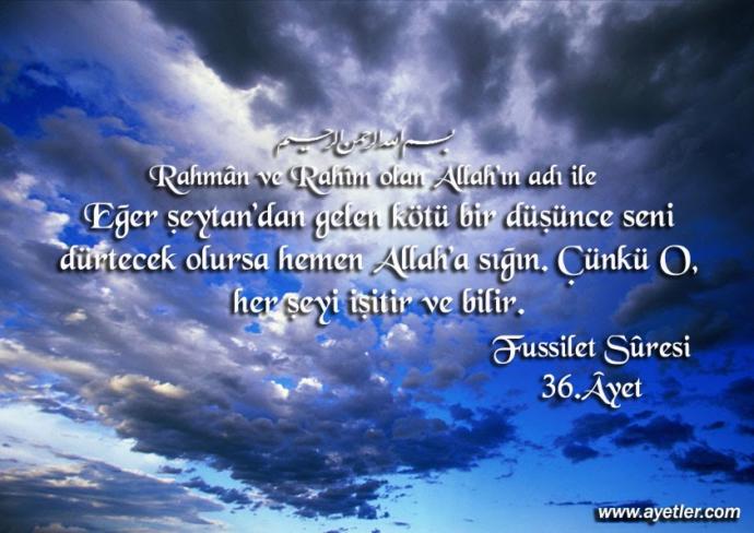 Fussilet suresi 36 ayet