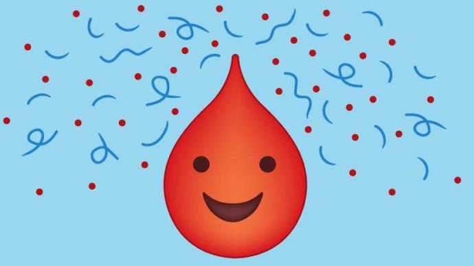 Kan damlası emojisi