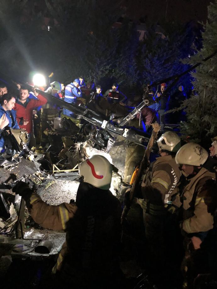 İstanbul'da Askeri Helikopter Düştü, 4 Şehit