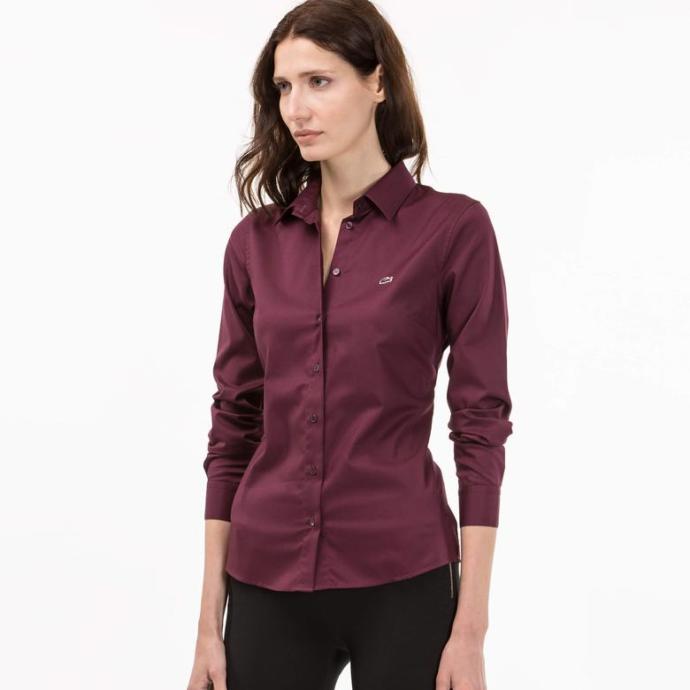 Bordosuyla Ortalığı Yıkan Slim-Fit Gömlek
