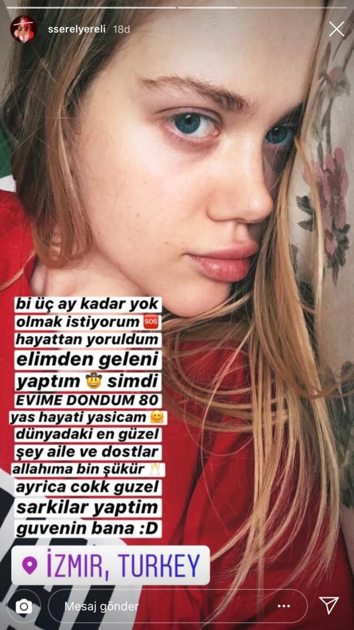 Serel Yereli: 3 Ay Kadar Yok Olmak İstiyorum, Hayattan Yoruldum