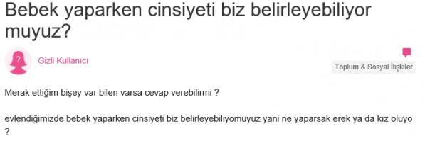 KizlarSoruyor'da Bugüne Kadar Sorulmuş