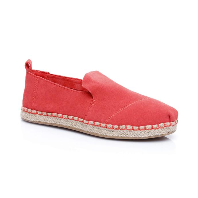 Toms Deconstructed Alpargata Rope Kadın Kırmızı Espadril