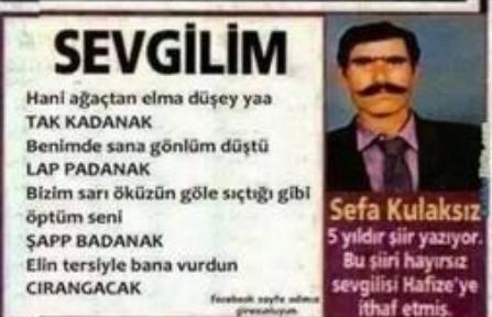 Onlar Her Şeyden İlham Alıp Şiir Yazabilirler! İşte Posta Gazetesinde Yayınlanmış Yüzümüzü Gülümseten O Şiirler