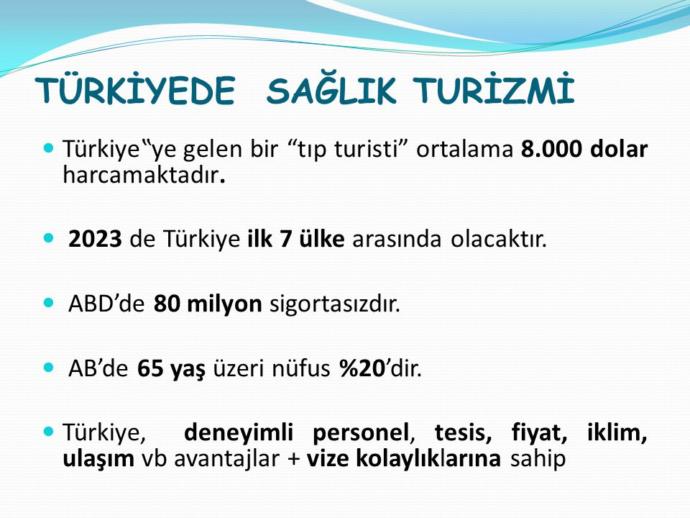 Türkiye'de Sağlık Turizmi