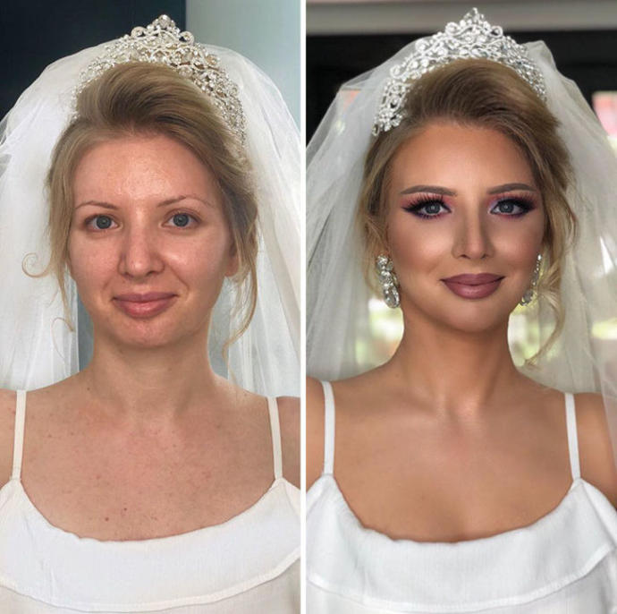 Gelinlerin Makyaj Yapılmadan Önce ve Makyaj Yapıldıktan Sonraki Halleri! 
