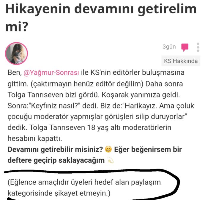 Üyeleri hedef alan paylaşım