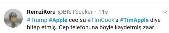 Trump Apple CEO'su Tim Cook'a