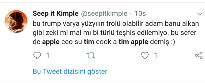 Trump Apple CEO'su Tim Cook'a