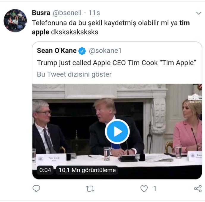 Trump Apple CEO'su Tim Cook'a