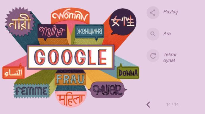 Google'dan 8 Mart Dünya Kadınlar Günü İçin Muhteşem Doodle (Grafik Haber)