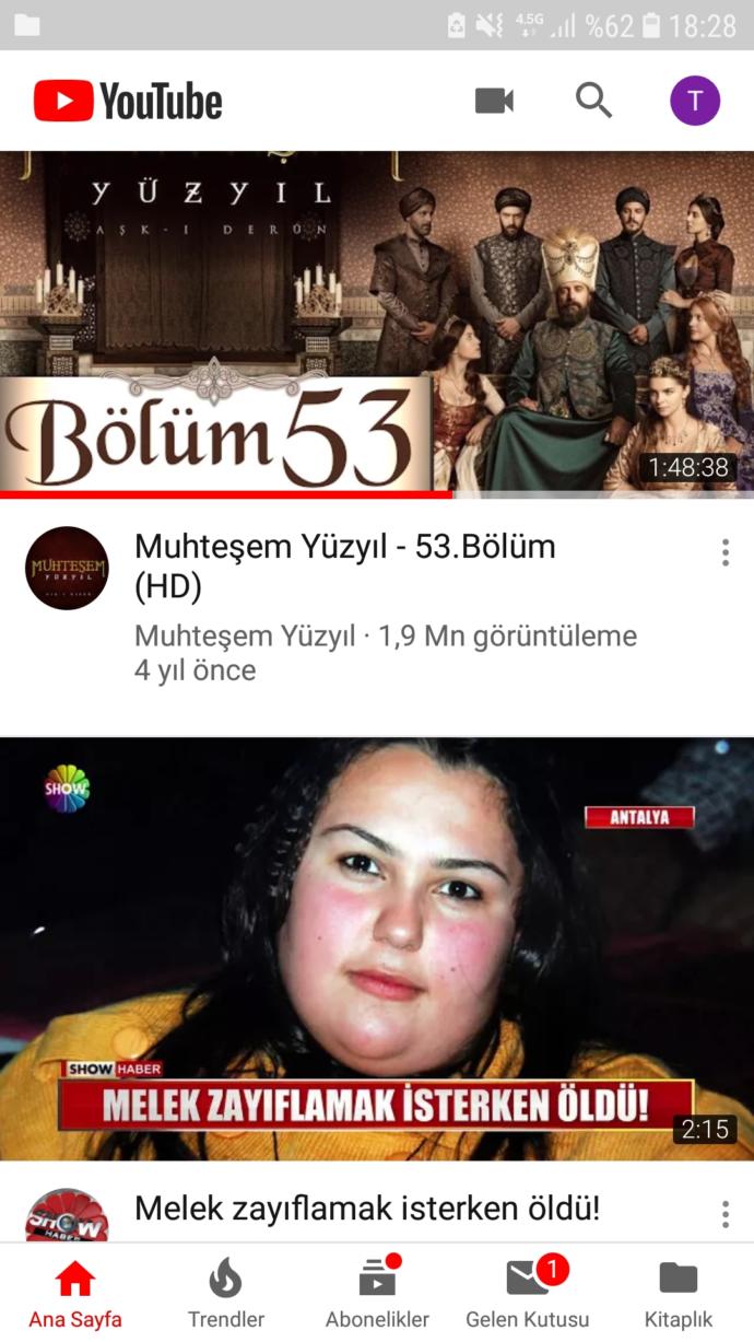 YouTube Ana Sayfamız Kişiliğimiz Hakkında İpuçları Veriyor