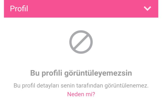 Bu profili görüntüleyemezsin