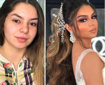 Erkeklere ''Kadında Sahtecilik Suç Sayılmalı Dedirtecek'' Efsane Gelin Makyajları!
