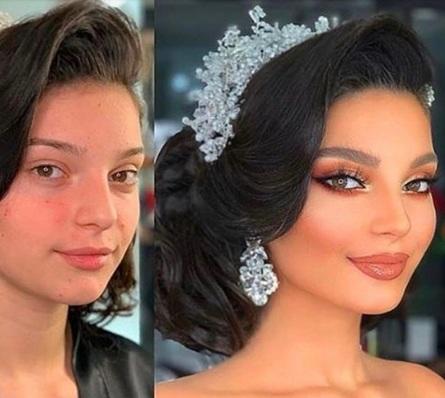 Erkeklere ''Kadında Sahtecilik Suç Sayılmalı Dedirtecek'' Efsane Gelin Makyajları!