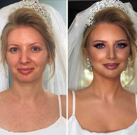 Erkeklere ''Kadında Sahtecilik Suç Sayılmalı Dedirtecek'' Efsane Gelin Makyajları!