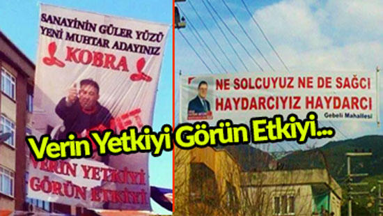 Seçimlerin Eğlenceli Yanı, Afişler, Sloganlar