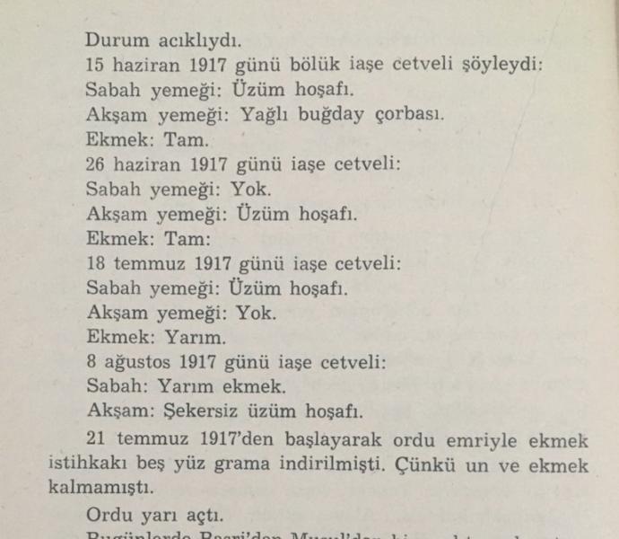Çanakkale Savaşı Yemek Menüsü Yalanı!