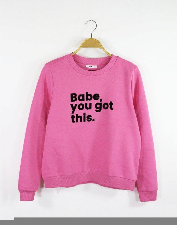 Pembe Sweatshirt
