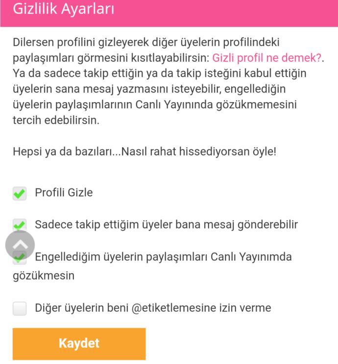 Mesaj kutusu kapatma