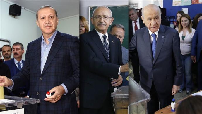 Erdoğan - Kılıçdaroğlu - Bahçeli