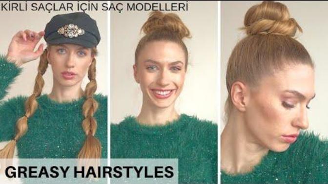 Kirli/Yağlı Saçlar için Kolay 4 Saç Modeli