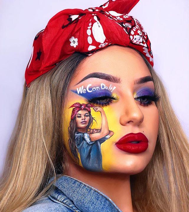 Yüzünü Tuval Olarak Kullanan Makyaj Artisti Sarina Nexie ve Harika Çalışmaları!