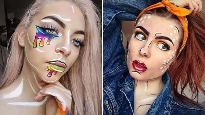 Instagram'ın Hayal Gücü Yüksek Kadınlarından "Pop Art" Temalı Makyaj Çalışmaları!