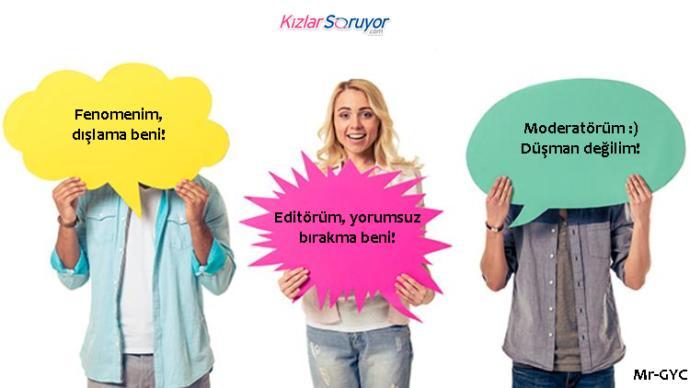 KizlarSoruyor'un Bir Parçası Olan Üye Türleri