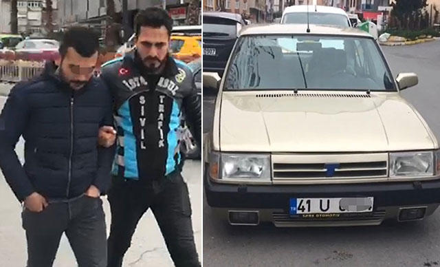 10 Bin Lira Değerindeki Arabayla 7 Bin 710 Lira Ceza Yedi!