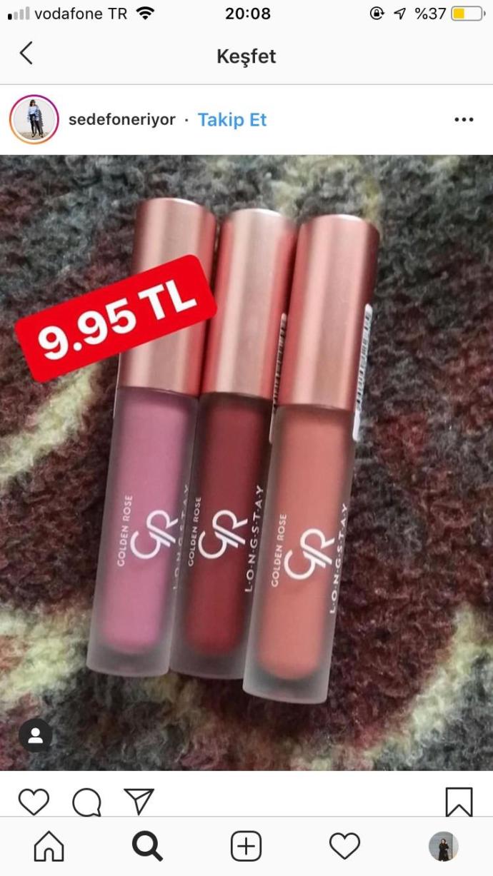 Çevremde Övgüyle Bahsedilen Golden Rose Soft Matte Creamy Lipcolor'ı Deniyorum!