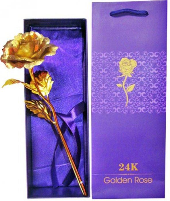 24K Altın Gül