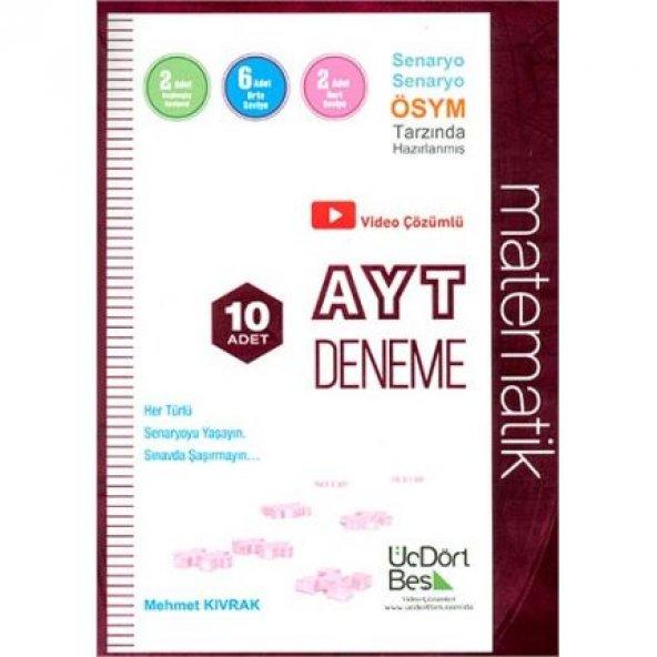 Üç Dört Beş Yayınları AYT Matematik Denemeleri