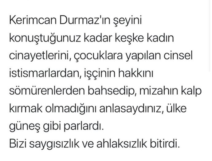 Kerimcan Durmaz Hakkında Suç Duyurusu Yapıldı