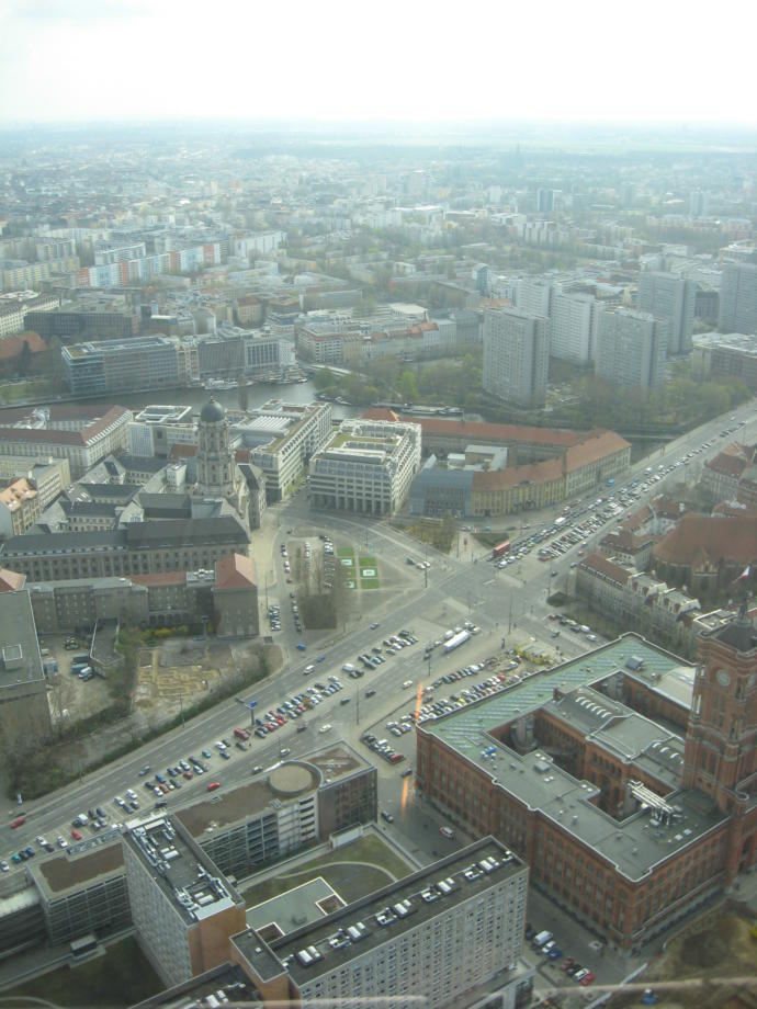 Funkturm'dan Berlin manzarası