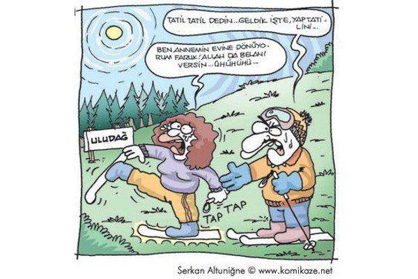 Tatil Meselesine Mizahi Yaklaşımlar, Tatil Karikatürleri