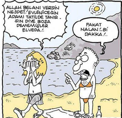 Tatil Meselesine Mizahi Yaklaşımlar, Tatil Karikatürleri