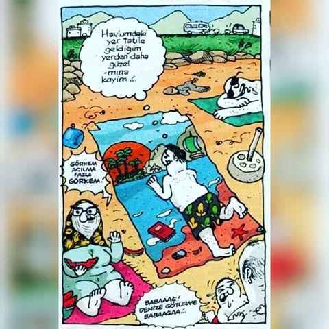 Tatil Meselesine Mizahi Yaklaşımlar, Tatil Karikatürleri