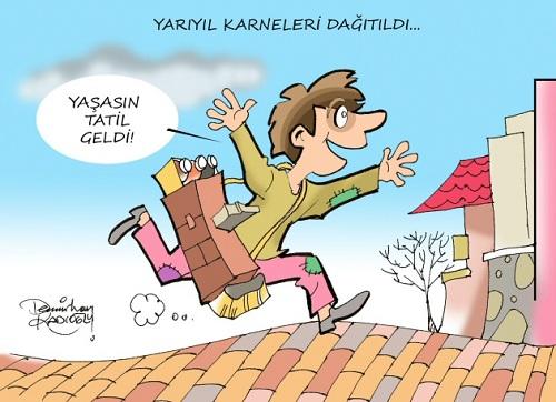 Tatil Meselesine Mizahi Yaklaşımlar, Tatil Karikatürleri
