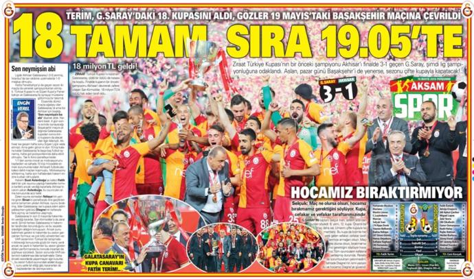 Türkiye Kupasını Müzesine Götüren Galatasaray'ın Zaferini Gazeteler Nasıl Gördü? (Manşetler)