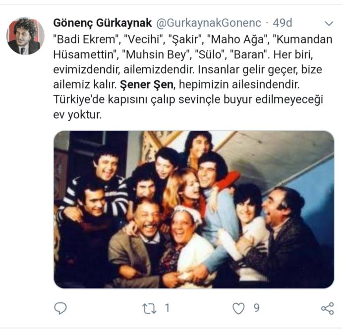 Twitter'da Gündem; Sanat, Siyaset ve Tartışma - Hashtag: #ŞenerŞen