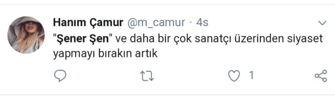 Twitter'da Gündem; Sanat, Siyaset ve Tartışma - Hashtag: #ŞenerŞen